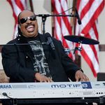 Stevie Wonder, a favorite of Obama's, performs.